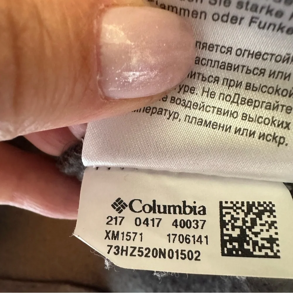 Columbia Jacket Men's Fleece Size Medium Full Zip Long Sleeve Outdoor Gray - Picture 8 of 12